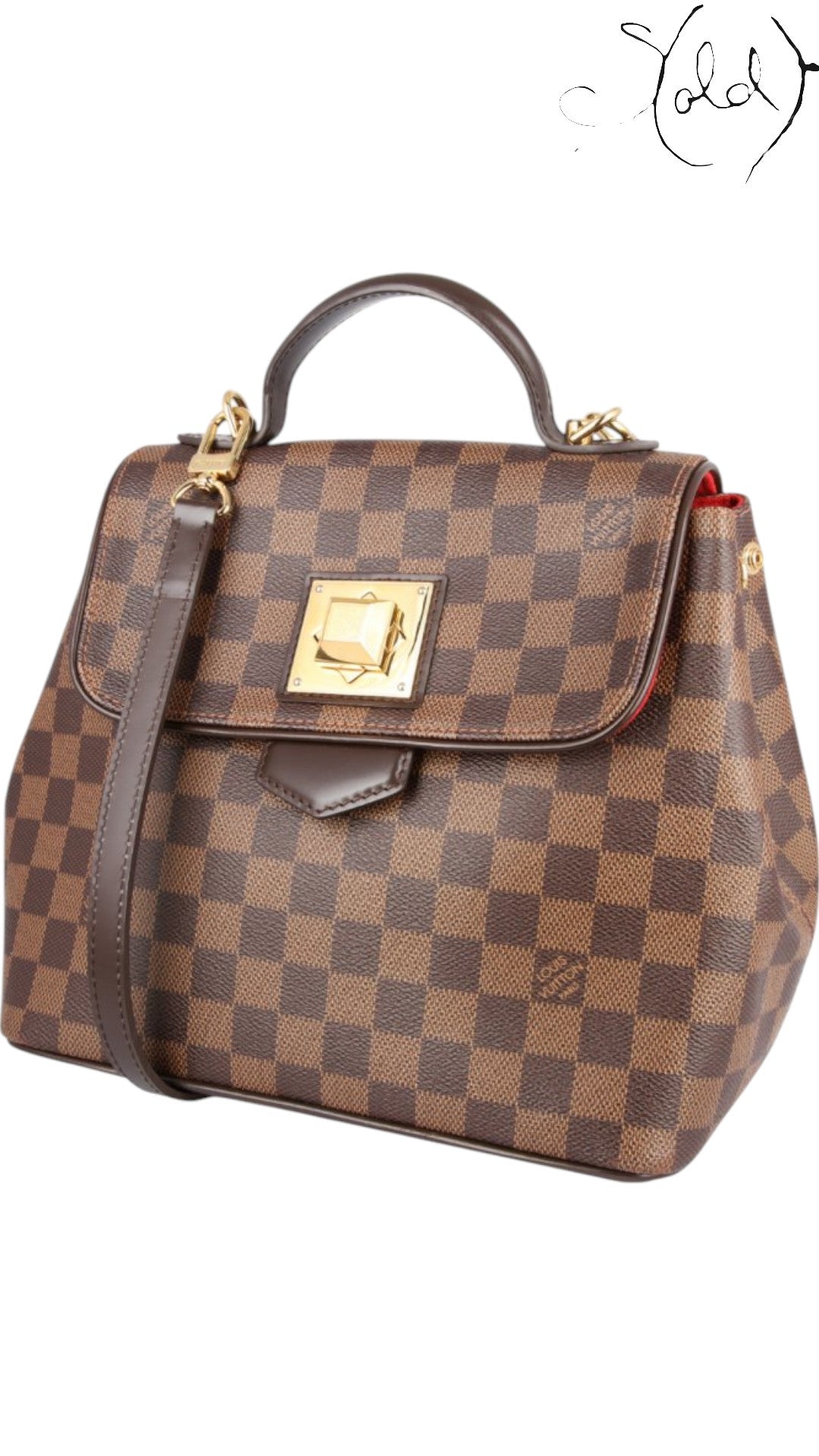 Sold Attire Bag Louis Vuitton Bergamo MM – Damier Ebene | Sold Attire