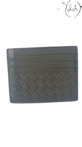 Bottega Intrecciato Cardholder – Grey Nappa, Back view | Sold Attire