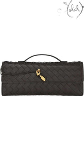 BOTTEGA VENETA Andiamo Clutch – Fondant Intrecciato, Authenticated Pre-Owned | Sold Attire
