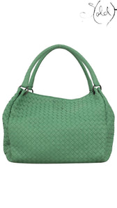 Bottega Veneta Green Intrecciato Shoulder Bag - view 2