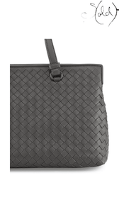 Bottega Veneta Medium Accordion Tote, Intrecciato weave and side structure detail