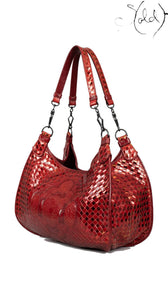 Bottega Veneta Limited Red Woven Tote 017 of 300 - view 2
