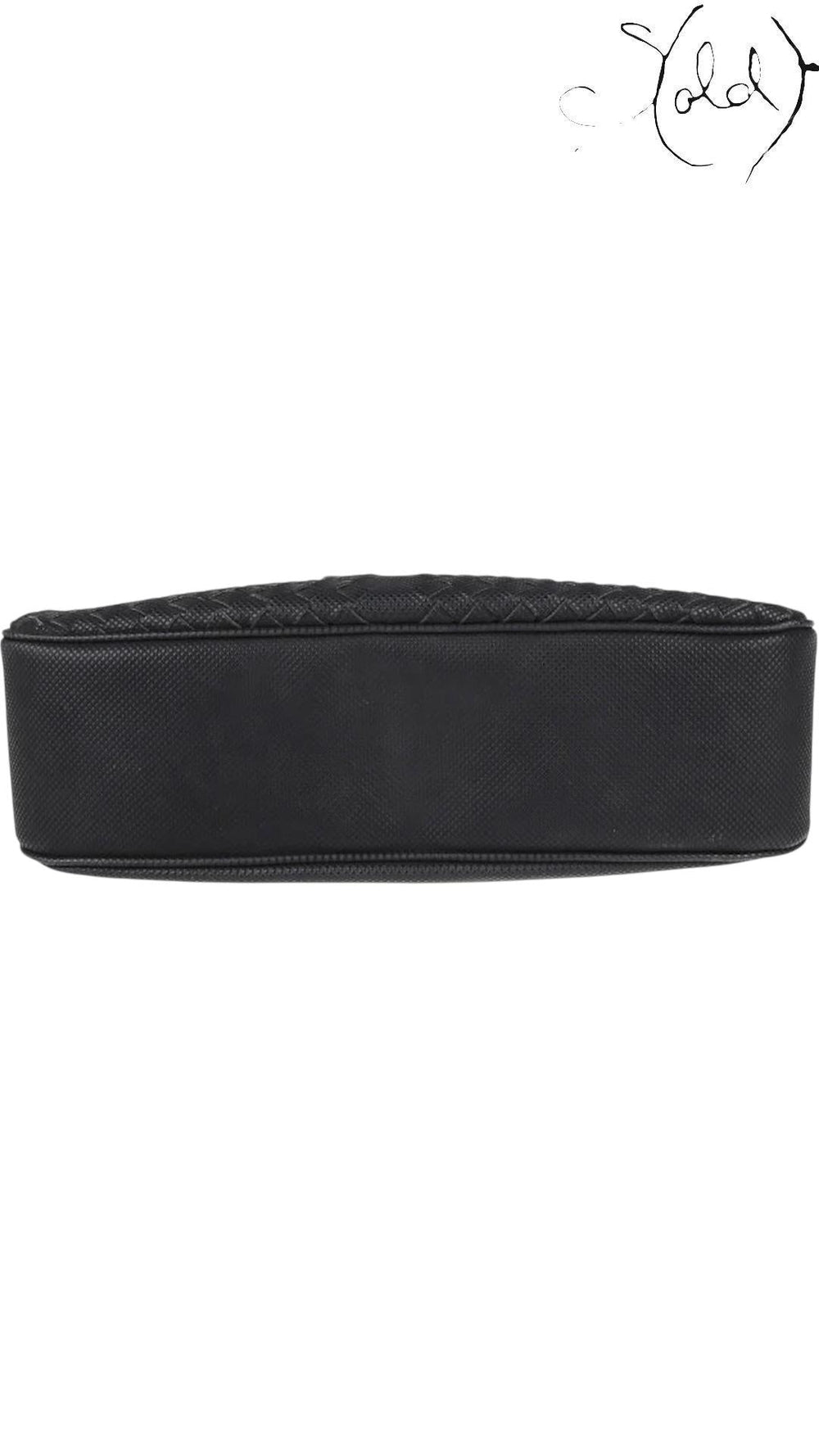Bottega Veneta Canvas Intrecciato Shoulder Bag, Detail view | Sold Attire