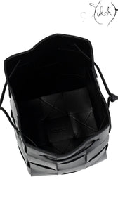 Bottega Veneta Lambskin Intreccio Small Cassette Crossbody Bucket Bag Black | Sold Attire, Authenticated Pre - Owned | Sold Attire