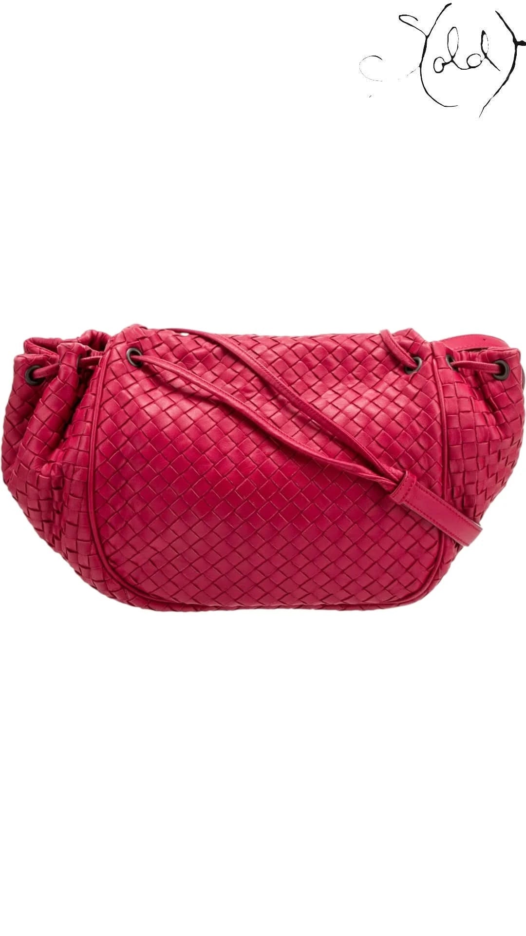 Bottega Veneta Crossbody Bag Bottega Veneta Red Intrecciato Flap Crossbody Bag