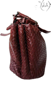 BOTTEGA VENETA Intrecciato Large Roman Handbag – Archival Brunello, Back view | Sold Attire