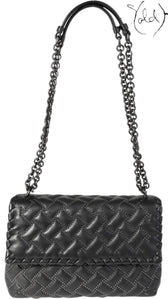 Bottega Veneta Intrecciato Microstuds Bag – Edgy Elegance, Back view | Sold Attire