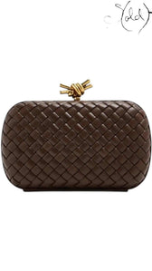 Bottega Veneta Knot Minaudière Burgundy, Authenticated Pre-Owned | Sold Attire