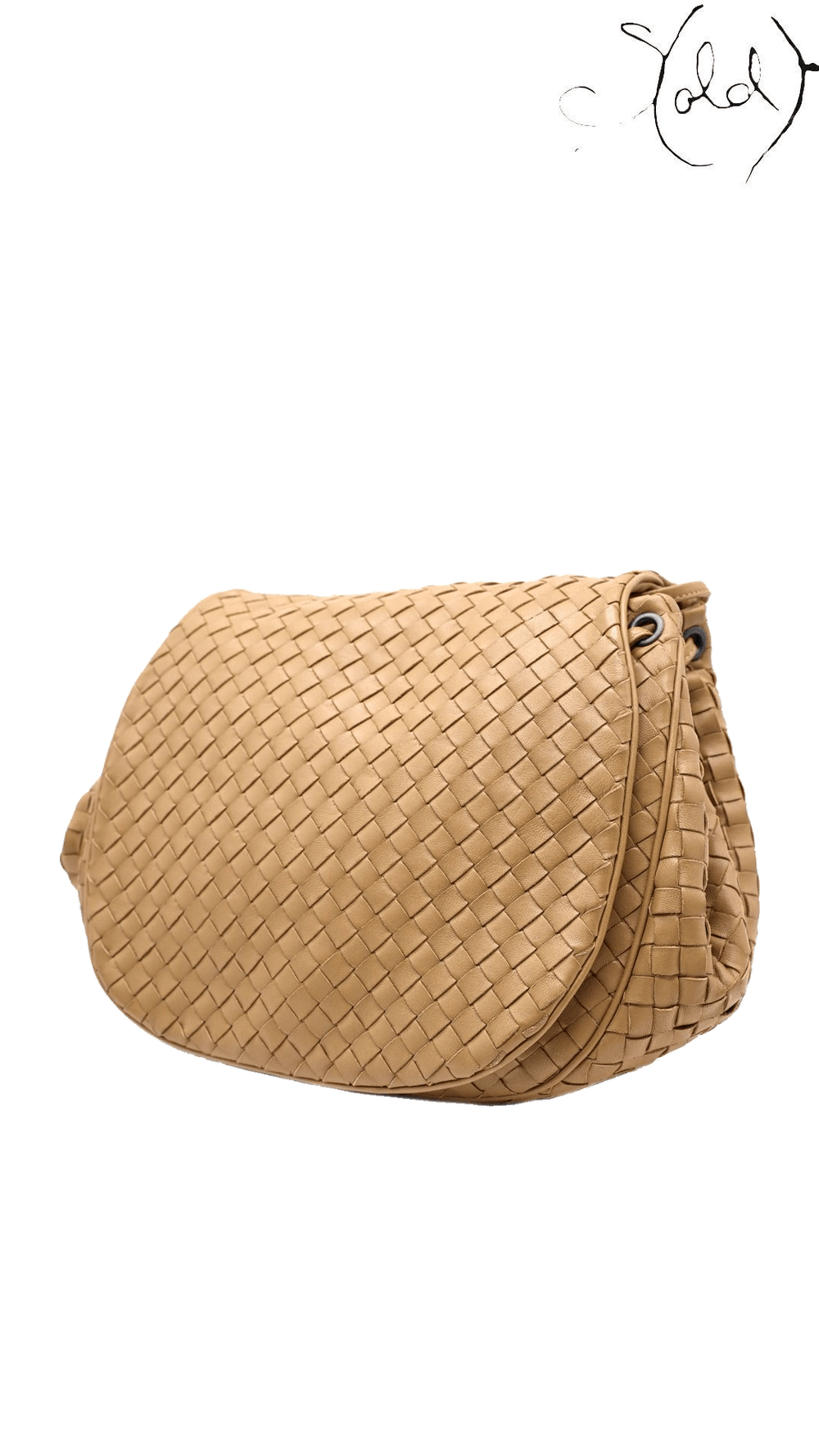 Bottega Veneta Nappa Intrecciato Messenger Flap Noce — bag view 4