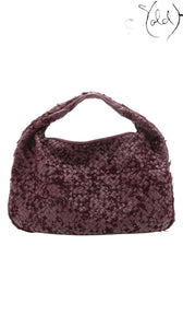 Bottega Veneta Bordeaux Intrecciato XL Hobo Suede Leather Late 2010s, Authenticated Pre-Owned | Sold Attire