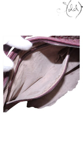 Bottega Veneta Bordeaux Intrecciato XL Hobo Suede Leather Late 2010s, Close-up | Sold Attire