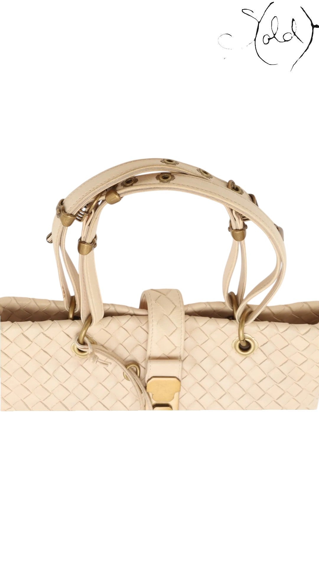Bottega Veneta Nappa Intrecciato Small Capri Tote Beige Dusty Pink Late 2010s | Sold Attire, Authenticated Pre - Owned | Sold Attire
