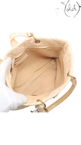 Bottega Veneta Nappa Intrecciato Small Capri Tote Beige Dusty Pink Late 2010s | Sold Attire, Authenticated Pre - Owned | Sold Attire