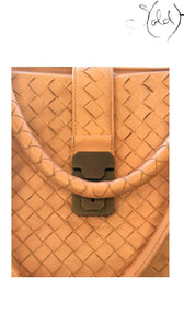 Bottega Veneta Roma Dusty Rose Intrecciato Tote 2010s, Hardware detail | Sold Attire