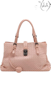 Bottega Veneta Roma Dusty Rose Intrecciato Tote 2010s, Authenticated Pre-Owned | Sold Attire