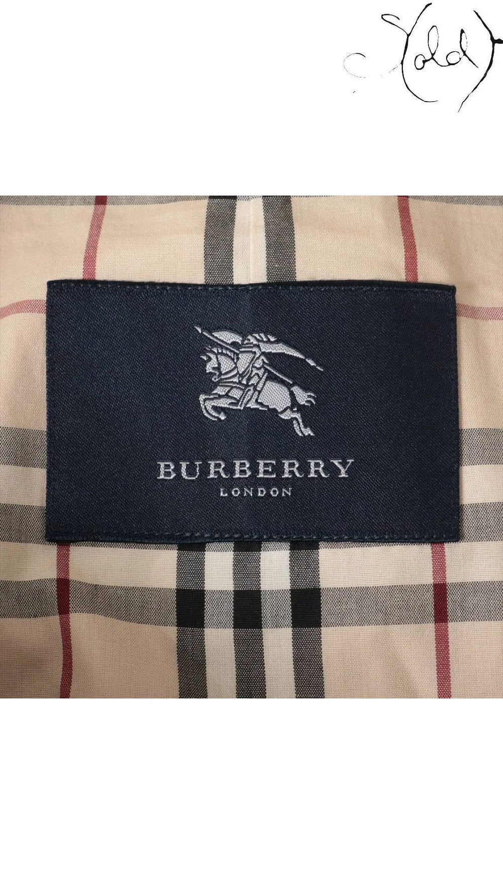 Burberry London Cotton Balmacaan Coat Size S Beige Made in Japan, Hardware detail | Sold Attire