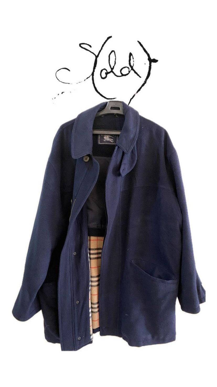 Burberry Wool Coat - Iconic British Style Rare Gems