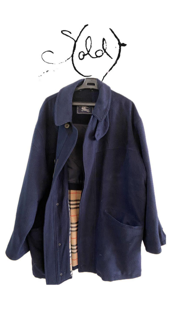 Burberry Wool Coat - Iconic British Style - Sold Attire