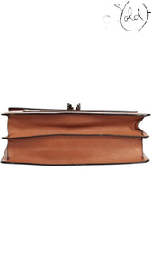 Bvlgari Brown Leather Serpenti Forever Large Crossbody Bag, Detail view | Sold Attire