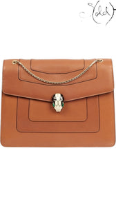 Bvlgari Brown Leather Serpenti Forever Large Crossbody Bag, Authenticated Pre-Owned | Sold Attire