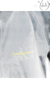 Calvin Klein Jeans Navy Coach Jacket, Hardware detail | Sold Attire