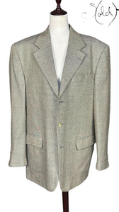 Canali Wool Blazer Grey 1990s Size 52, Hardware detail | Sold Attire