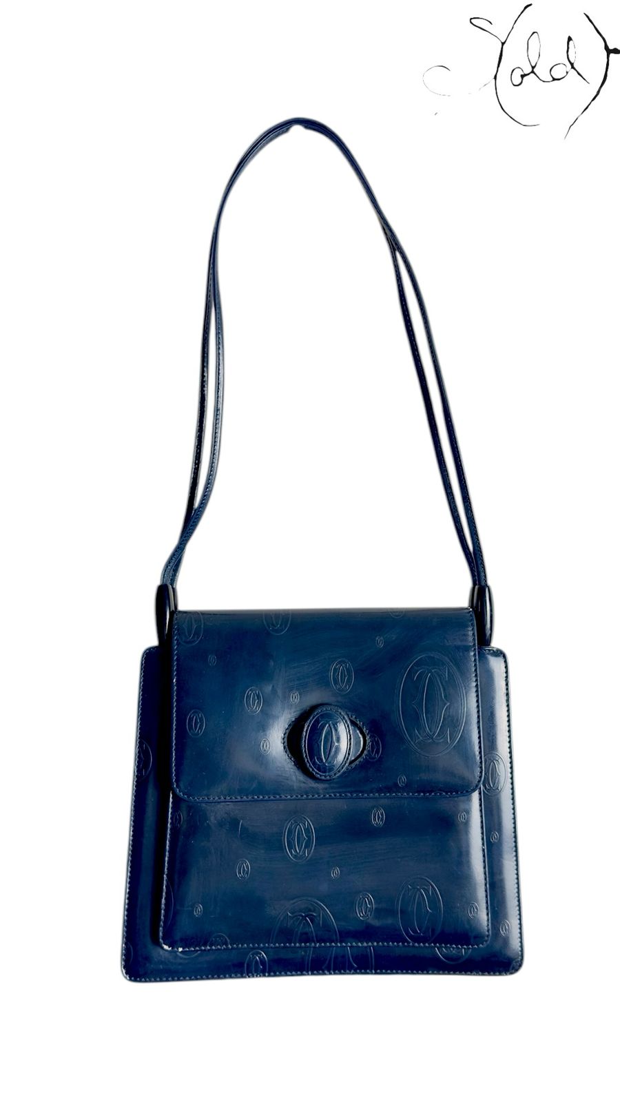 Cartier Vendôme Shoulder Bag – Patent Monogram | Sold Attire - Sold Attire