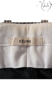Celine Phoebe Philo Era Houndstooth Wool Tailored Pants Size 36 Late 2010s, Detail view | Sold Attire