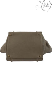 CELINE Phantom Medium Luggage – Taupe Calfskin Drape, Interior view | Sold Attire