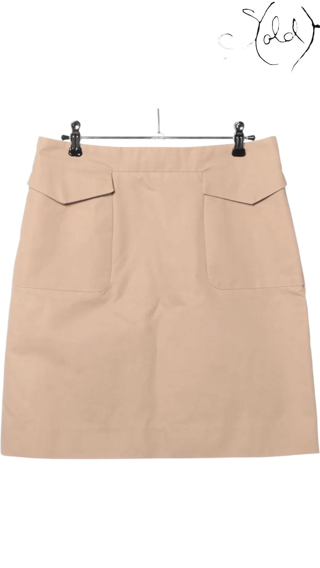 Celine Skirts Celine Phoebe Philo Era Cotton Skirt Size 40 Beige | Sold Attire