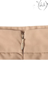 Celine Phoebe Philo Era Cotton Skirt Size 40 Beige, Side view | Sold Attire