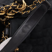 Chanel 1-Series Matelassé Canvas Shoulder Bag, Lining detail | Sold Attire
