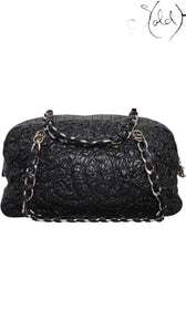 Chanel Astrakhan Black Leather Bowler Bag Mid-2000s, Authenticated Pre-Owned | Sold Attire