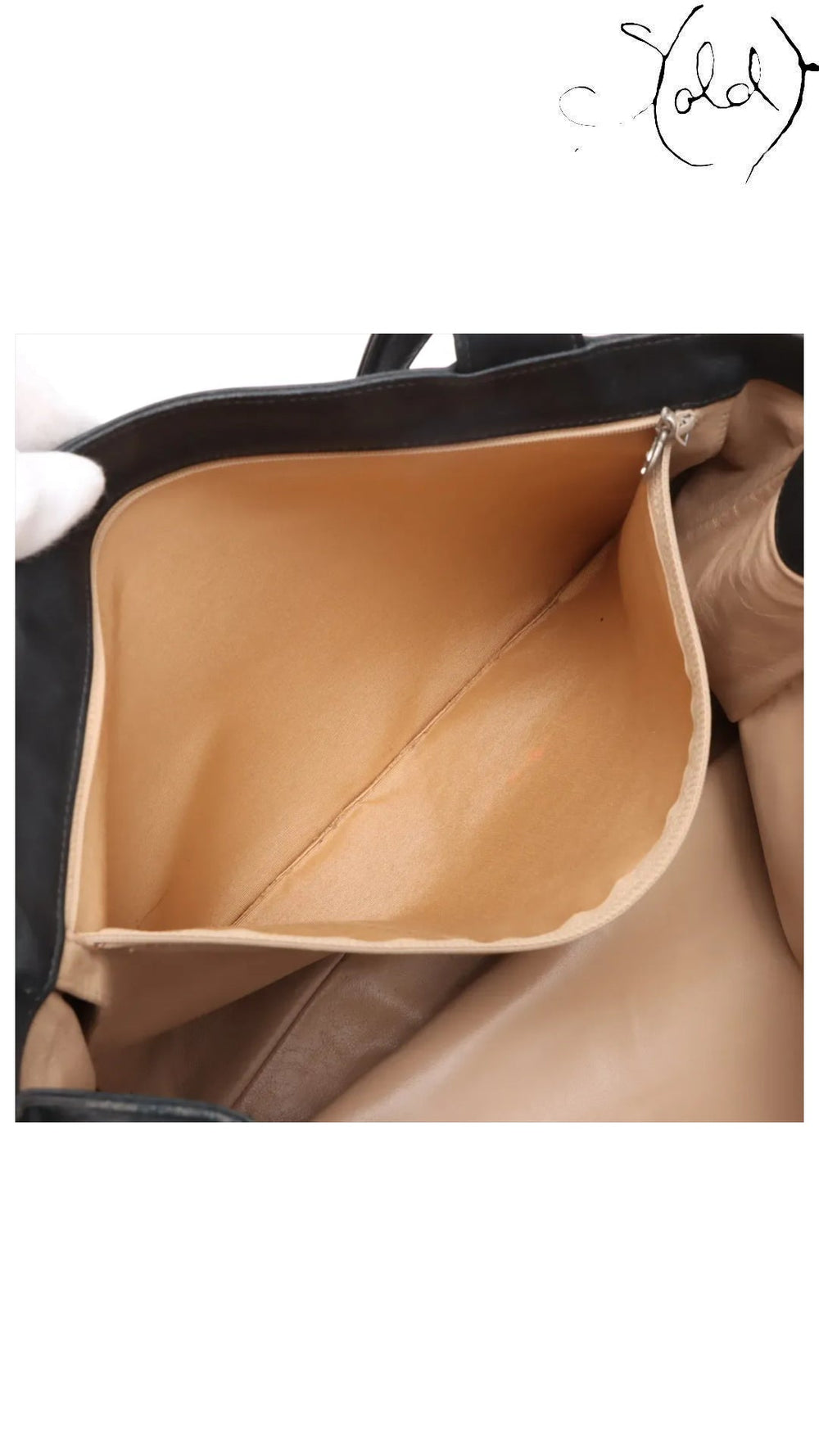 Chanel Coco Mark black leather tote bag - view 8
