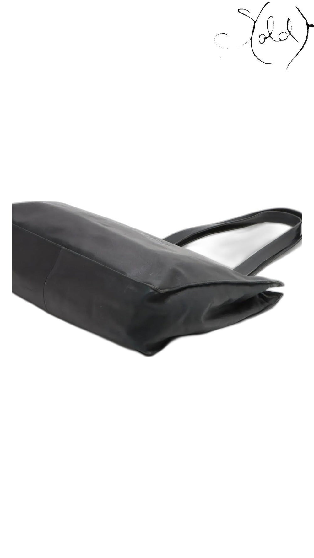 Chanel Coco Mark black leather tote bag - view 3