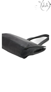 Chanel Coco Mark black leather tote bag - view 3