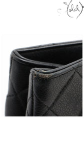 chanel matelasse caviar chain tote, detail view 17