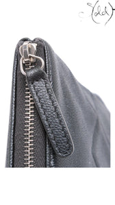 Chanel Black Quilted Caviar Leather Clutch 2017-2018 Made in Italy, Detail view | Sold Attire