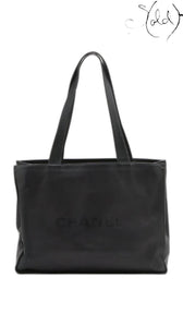 Chanel Coco Mark black leather tote bag - view 2