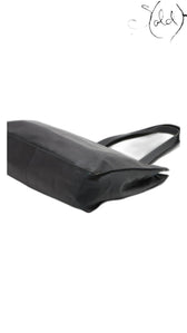 Chanel Coco Mark black leather tote bag - view 3