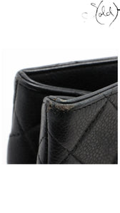 chanel matelasse caviar chain tote, detail view 17