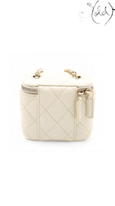 Chanel Mini Vanity white caviar bag - view 2