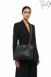 Chanel Bicolore Caviar Shoulder Bag Early 2000s, Base view | Sold Attire