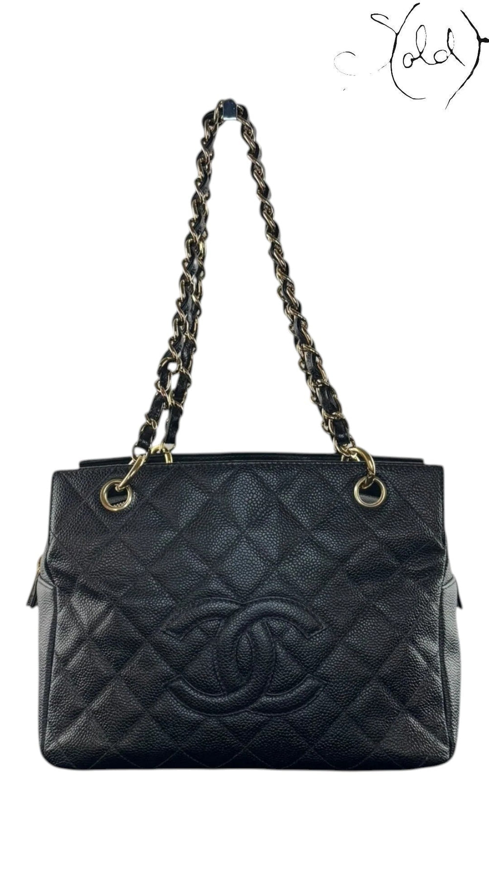 Chanel Petite Timeless Tote Black Caviar GHW 1999 | Sold Attire, Authenticated Pre - Owned | Sold Attire