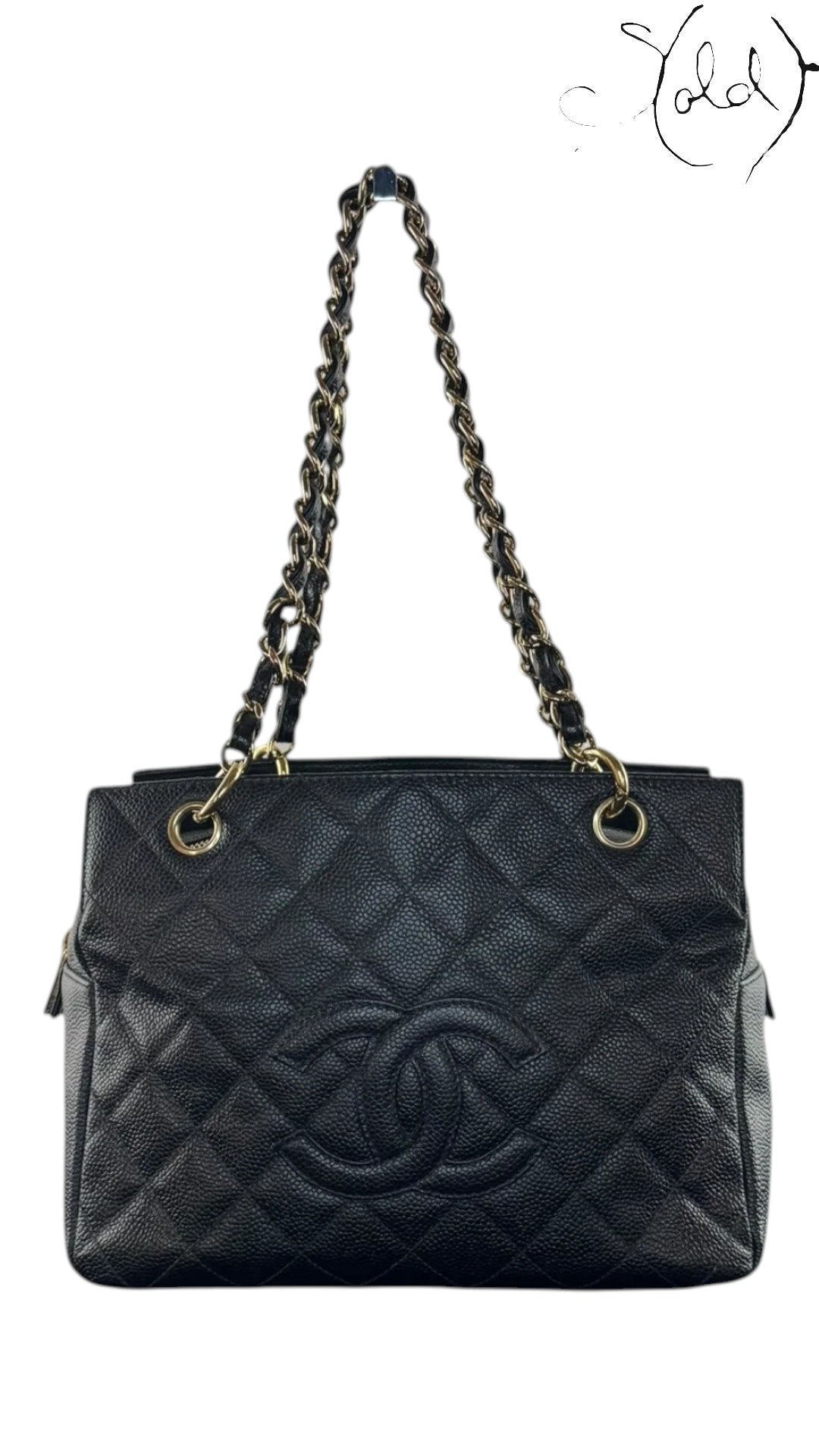 Chanel Petite Timeless Tote Black Caviar GHW 1999 | Sold Attire, Authenticated Pre - Owned | Sold Attire