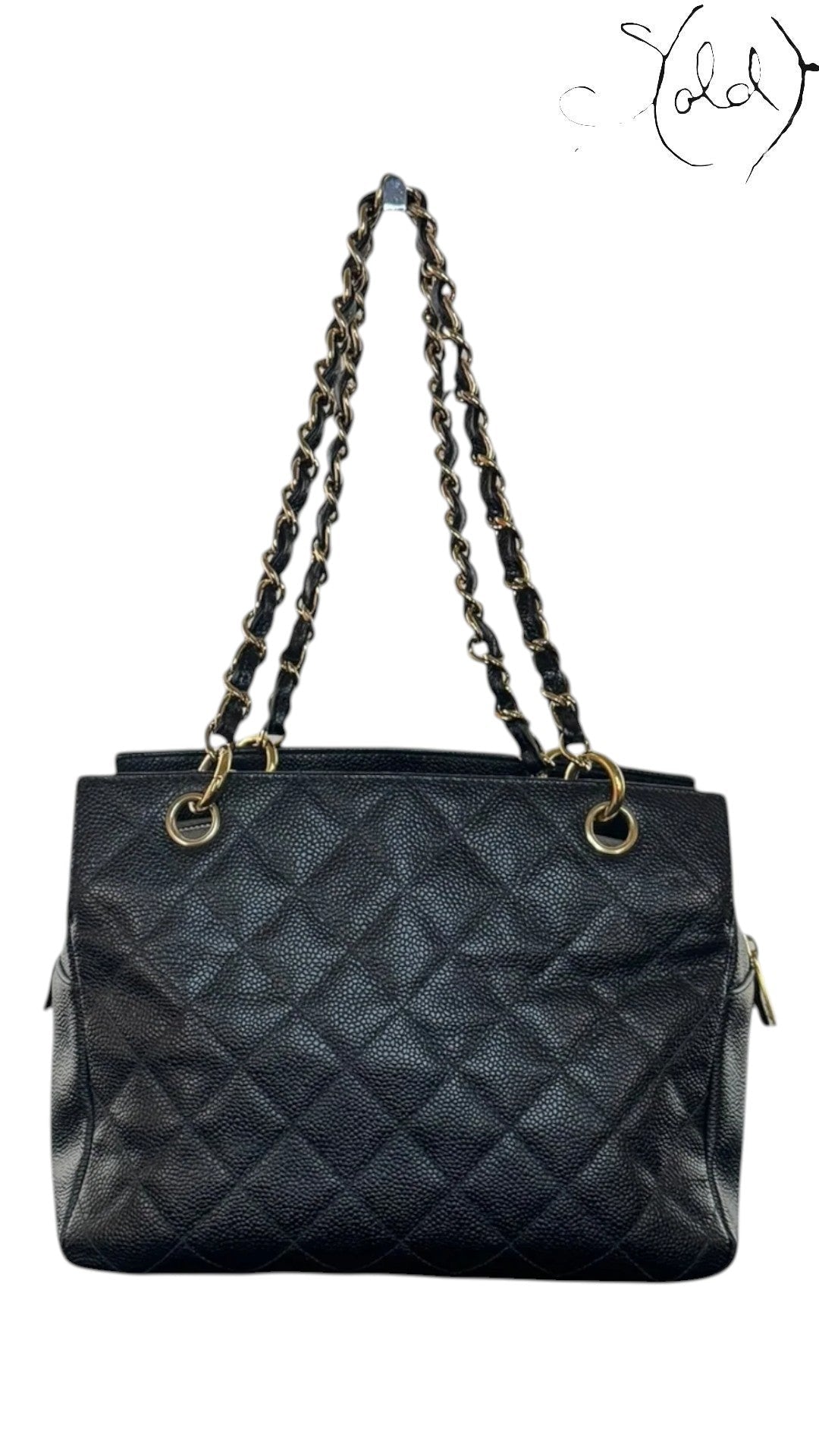 Chanel Petite Timeless Tote Black Caviar GHW 1999 | Sold Attire, Authenticated Pre - Owned | Sold Attire