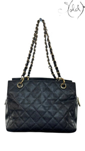 Chanel Petite Timeless Tote Black Caviar GHW 1999 | Sold Attire, Authenticated Pre - Owned | Sold Attire