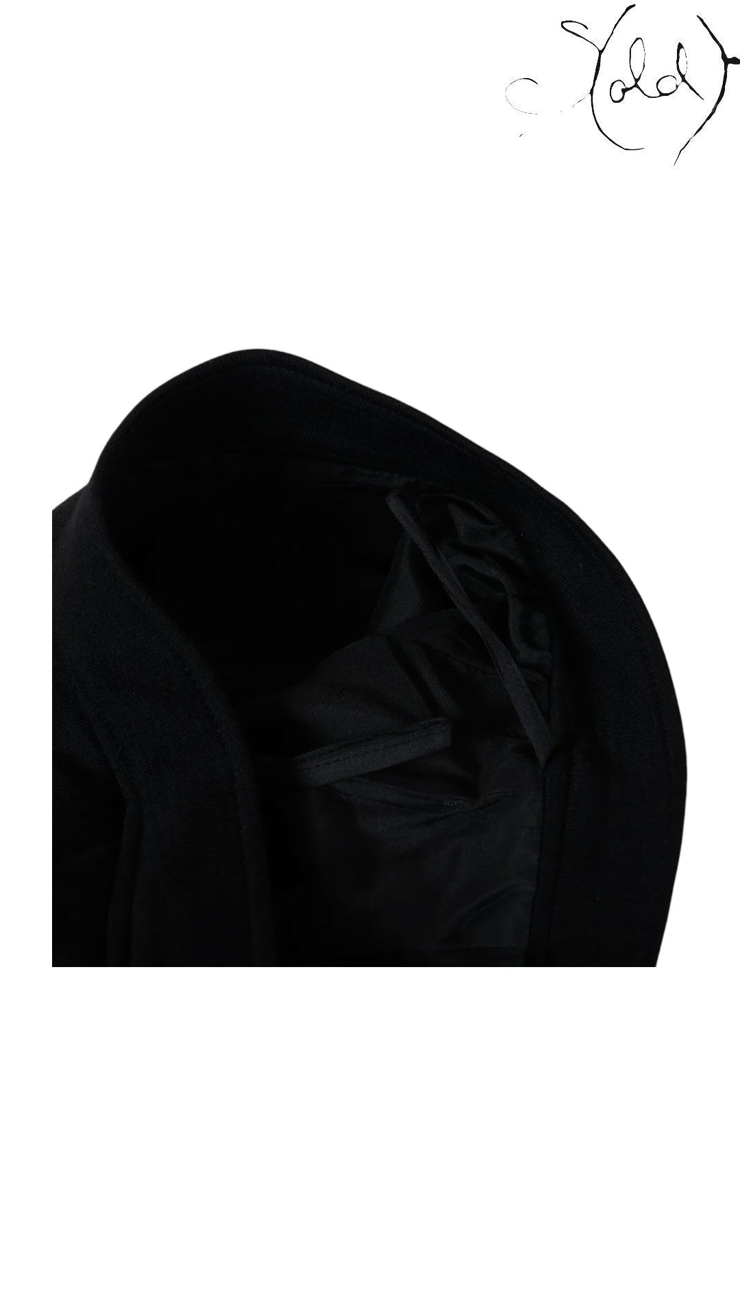 Chanel Boutique Coco Button Wool Skirt - Black Wool Size 36 - Vintage Made in France, Detail view | Sold Attire