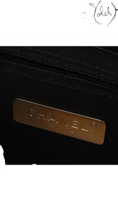 Chanel Timeless Classique Top handle – Black Lambskin & Caviar Leather, Interior view | Sold Attire