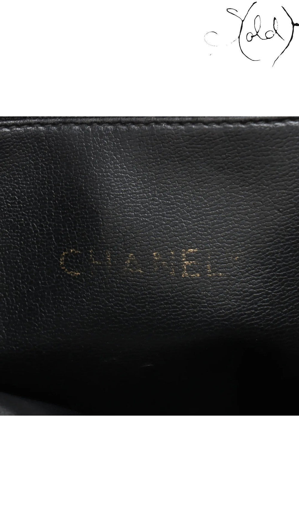 Chanel Vintage 1980s Matelassé Lambskin Chain Tote Black Gold, Side view | Sold Attire